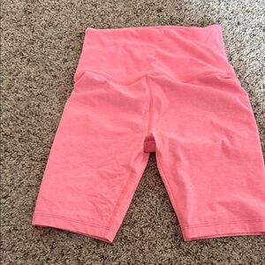 Beyond Yoga Pink Bike Shorts